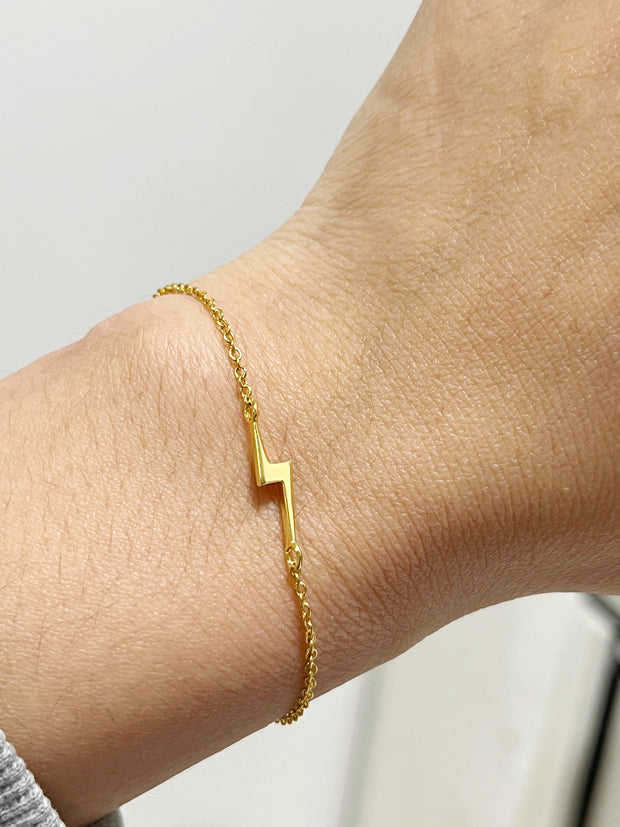 Lightning Bolt Bracelet (Silver/Gold)