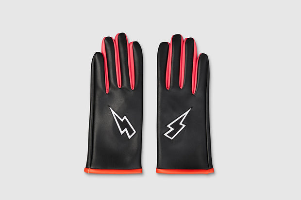 *SALE* Vegan Leather Lightning Bolt Gloves