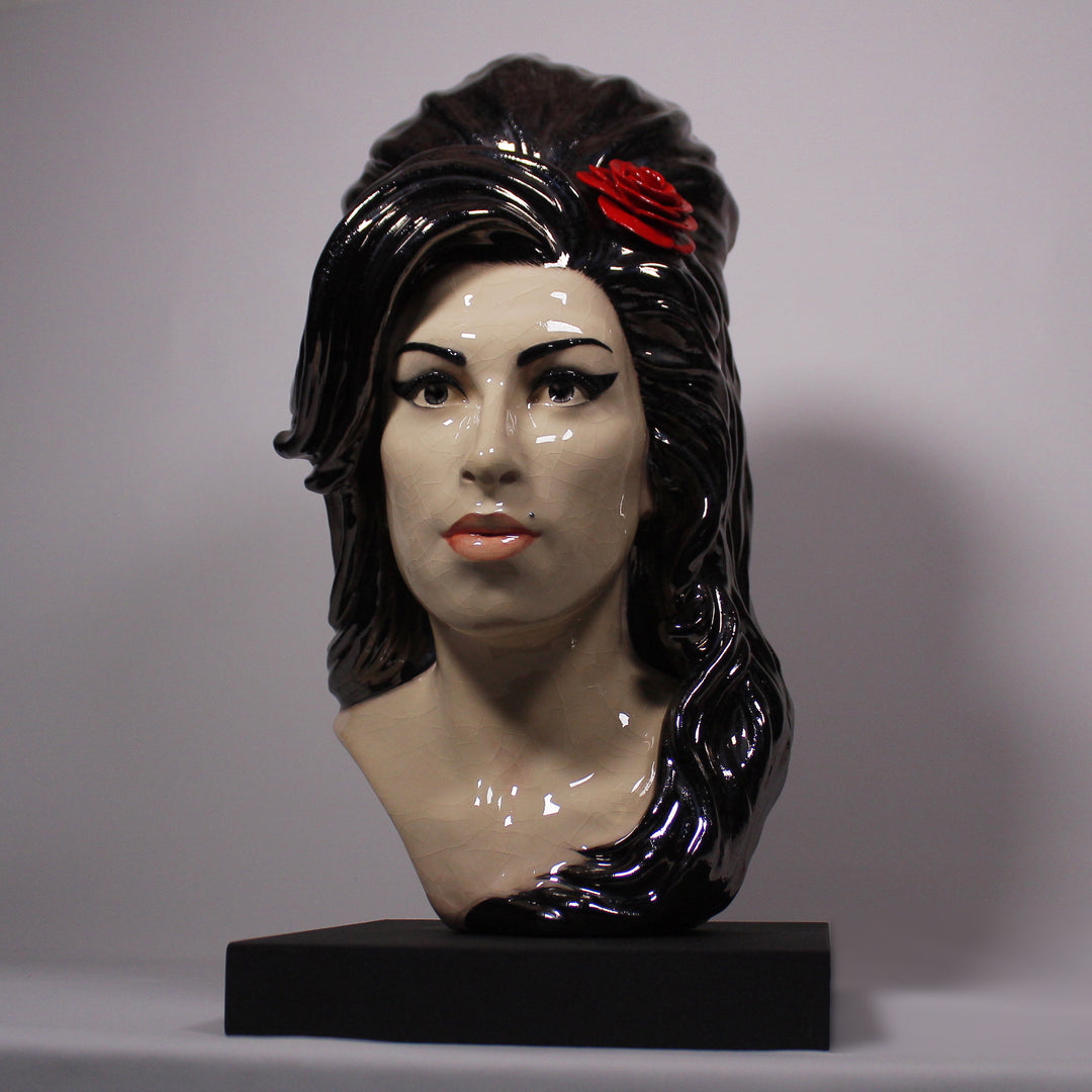 Amy Winehouse - Painted and Glazed sculpture – theboltgallery, image size:1080x1080