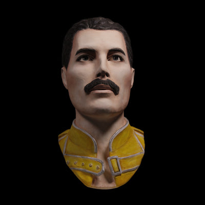 Freddie Mercury - Hand Painted Clay Bust Sculpture