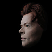 Harry Styles - Hand Painted Clay Mask Sculpture