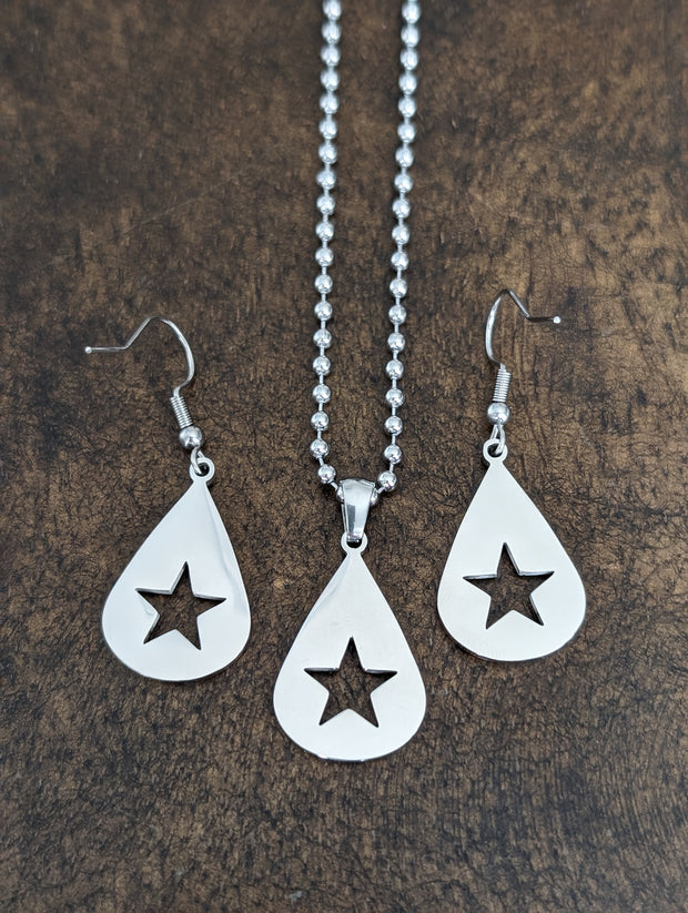 Conan Gray Found Heaven Star Pendant Earrings (Stainless Steel) Necklaces or Earrings