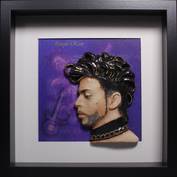 Prince 'Purple Rain' - Framed Sculpture