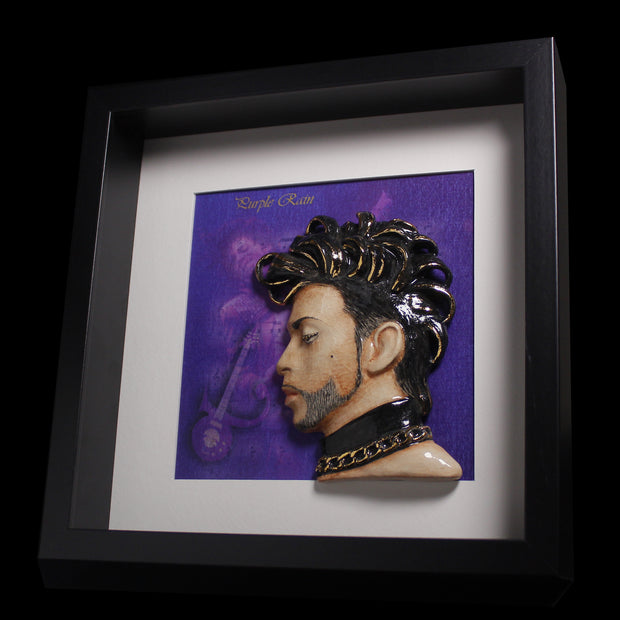 Prince 'Purple Rain' - Framed Sculpture