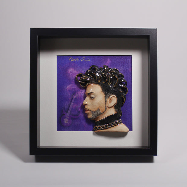 Prince 'Purple Rain' - Framed Sculpture