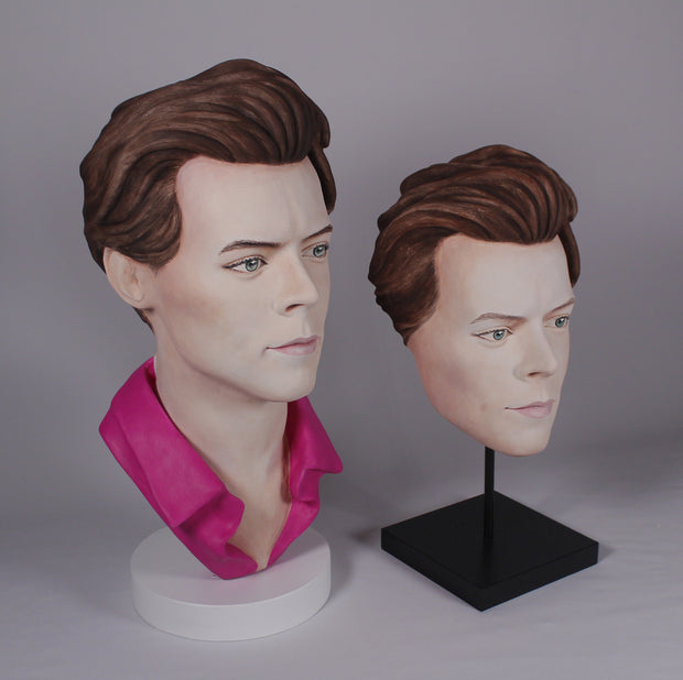 Harry Styles - Hand Painted Clay Mask Sculpture