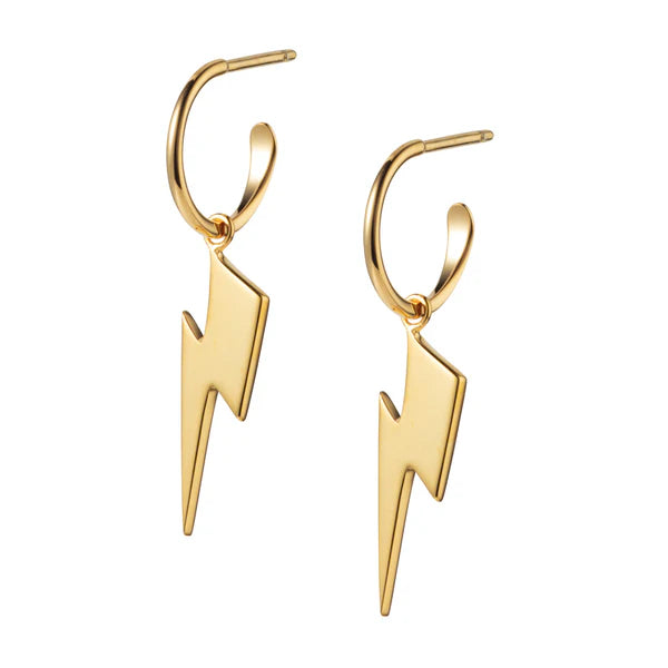 Bowie 'Flash' Hoop Earrings Silver/Gold