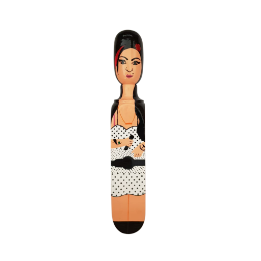 Door Stop 'Amie' Hand Painted Wood