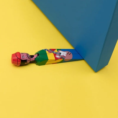 Door Stop 'Marley' Hand Painted Wood