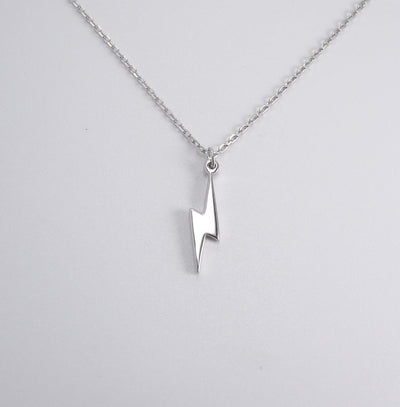 Lightning Bolt Necklace (925 Sterling Silver)