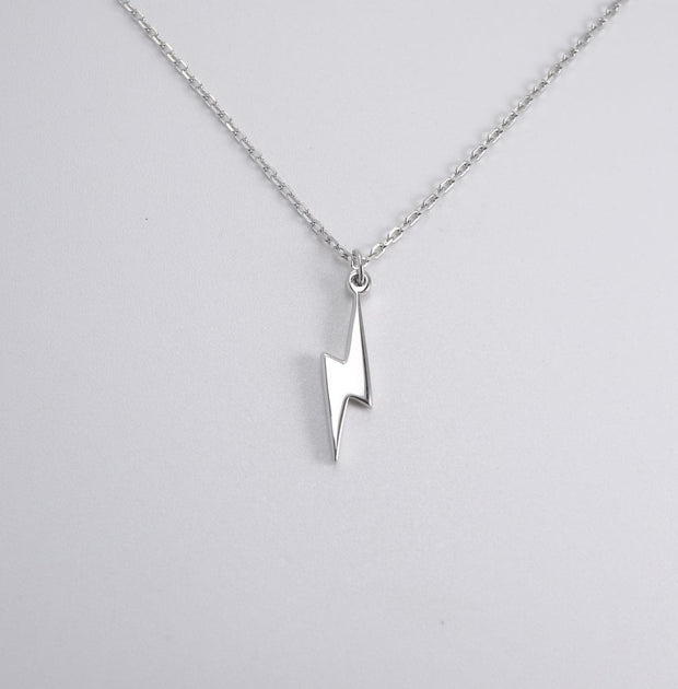 Lightning Bolt Necklace (925 Sterling Silver)