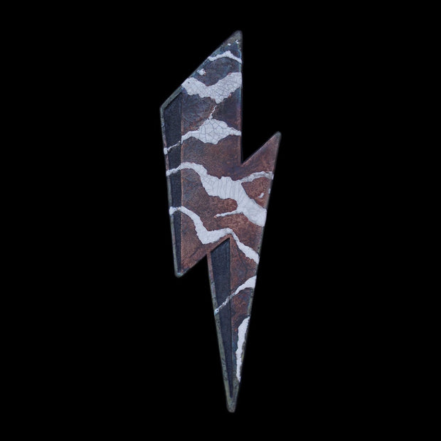 'Ashes To Ashes' Raku Lightning Bolt