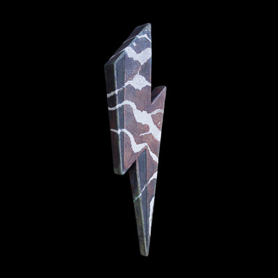'Ashes To Ashes' Raku Lightning Bolt