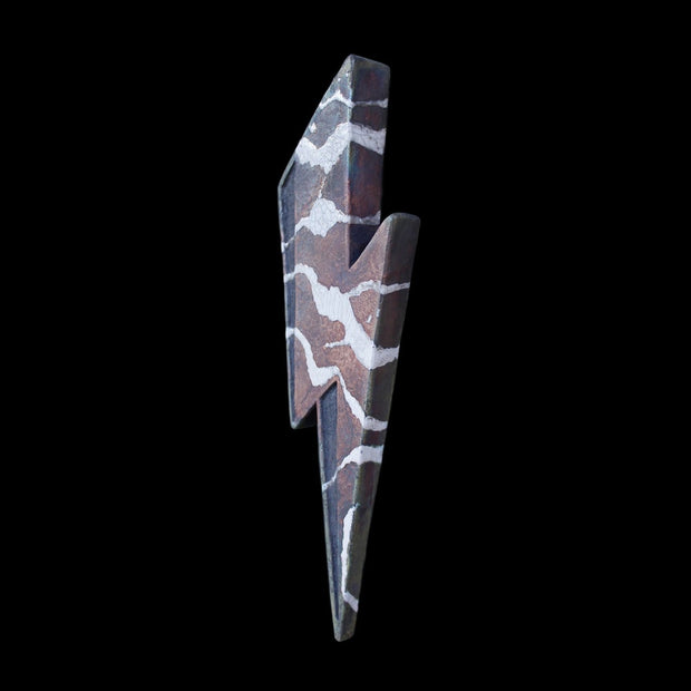 'Ashes To Ashes' Raku Lightning Bolt