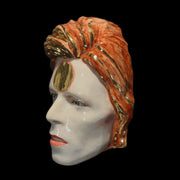 David Bowie 'Ziggy Stardust' Painted Ceramic Face Sculpture