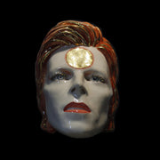 David Bowie 'Ziggy Stardust' Painted Ceramic Face Sculpture