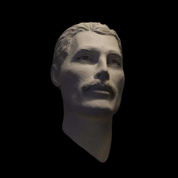 Freddie Mercury White Terracotta Sculpture