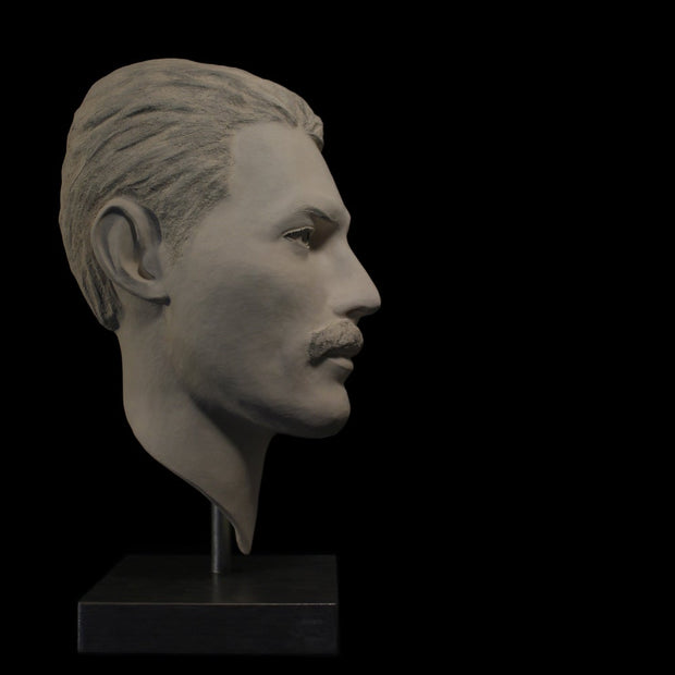 Freddie Mercury White Terracotta Sculpture