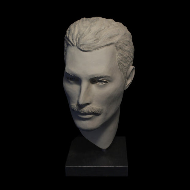 Freddie Mercury White Terracotta Sculpture