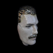 Freddie Mercury Raku Painted Ceramic Face Mask