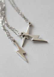 Lightning Bolt Necklace (925 Sterling Silver)
